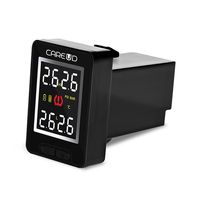 HUAHAT HuaHat U912 Tire Pressure Monitor System TPMS Real Time Pressure Temperature 4pcs RF Sensors Internal/External Blind Hole for Toyota 5 Year Battery (for Honda, w/4pcs External sensors)