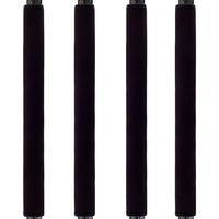 Miaowater 2 Pack Refrigerator Door Handle Covers Kitchen Appliance Handles Decor Protector for Ovens, Dishwashers Anti-Static Stains Resistant Soft Neoprene (Black)