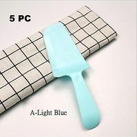 Wonderful Deluxe Disposable Plastic Tableware Premium Cake Knives Cutlery For Party & BBQ - 5 PC (A-Light Blue)
