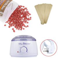 Ecurson Hair Removal Paraffin Wax Warmer Heater Pot Machine+Depilatory Hard Wax Bean+Cleaning Sticks (G)