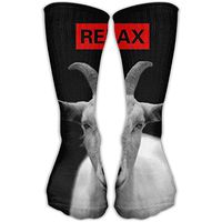 Etrfr Relax I've Goat Got This Goat Humor Custom Knee High Socks Football Baseball Long Stockings For Men Women 30CM