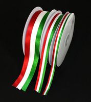 Top Quality Blue White Red Stripes Satin Ribbon American Flag 5/8" 1 Spool