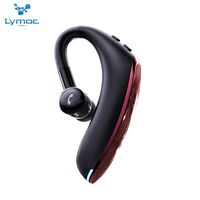 LYMOC F900 Bluetooth Wireless Headset 5.0,Stereo Headphone On Ear Car 25 Hours Talking Time HD Microphone Bluetooth Headset Compatible with iPhone, Android, and Other Leading Smartphones (Red)