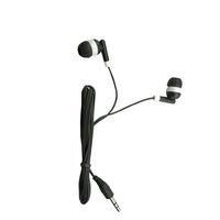 Wholesale Kids Bulk Earbuds Headphones Earphones 50 Pack Black Color for Schools, Libraries, Hospitals Individually Bagged