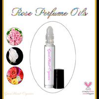 Rose Perfume Oil Set (White Rose, Tea Rose & Red Rose) 3x .33oz Bottles
