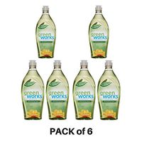 Green Works Natural Dishwashing Liquid Original Scent Value Pack, 22 fl oz Total (Packaging May Vary) - PACK of 6