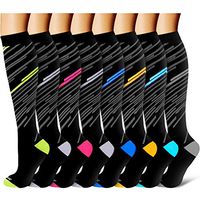 Compression Socks for Women & Men - Best for Running, Athletic Sports, Crossfit, Flight Travel -Maternity Pregnancy, Shin Splints - Below Knee High (Assort30, Large/X-Large)