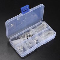 Vikenner Eyeglass Repair Kit Glasses Spectacles Optical Repair Tool Screw Nut Nose Pad Set Transparent Durable Eyeglass Assortment Kit for Glasses, Eye Glass, Sunglass Repair