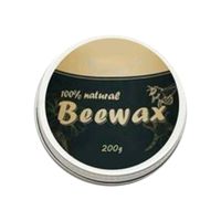 Jinjin Wooden Furniture Cleaning Wax Natural Beeswax Furniture Care Polishing Waterproof Wear-Resistant Wax Can Solution Furniture Beewax Care (200g)