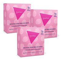 SweetSpot Labs Clean, Natural, pH Balanced, Biodegradable, Gentle, Flushable Feminine Wet Wipettes Multi-Pack, 7 Singles Per Box, Vanilla Blossom, Grapefruit Verbena, Neroli Mandarin (Pack of 3) | Dermatologist & Gynecologist Tested
