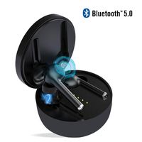 Ture Wireless Earbuds Bluetooth 5.0,IPX7 Waterproof Sport in-Ear Earphones Headset with Charging case,3D Stereo Sound,Touch Control,Noise Cancelling,Wireless Headphones for iPhone/Android(Black)