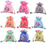 VIAMTO 11pcs 12.0x16cm/4.8''x6.4'' Satin Lined Drawstring Organza Gift Bags,Jewelry Packing Pouches,Wedding Favor Gift Bags,Mixed