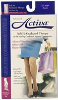 Activa Soft Fit 20-30 mmHg Panty Hose, Ivory, Extra Large