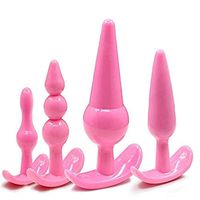 Cosamila 4 pcs Bu~tt P~lu~g Set Training Toys for Women Men Couple Beginners