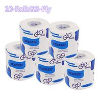 Kitchen Home Paper Towels, 10 Toilet Paper Rolls, Soft&Strong absorbent 3 layers, Regular Rolls, Family Rolls