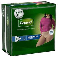 Depend Underwear for Women, Maximum, Large, Pack/17