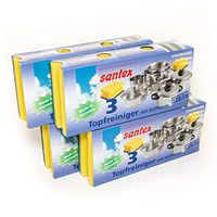 12 Pack Multi-Use Heavy Duty Scrub Sponges Non-Scratch Dish Sponges Made in Germany Size:9 x 7 x 4cm, 3.5" x 2.5" x 1.5"