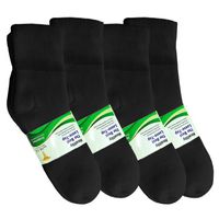Basico Physicians Diabetic Circulatory Loos Top 12pairs Socks Crew Black