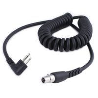 Rugged Radios CC-MOT 2-Pin to 5-Pin Coil Cord Cable For Motorola, HYT, Black Box Radio, and Speedcom Two Way Handheld Radios and Headsets