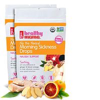 Healthy Mama Morning Sickness Relief Drops Nip The Nausea (2-Pack) Ginger Blood Orange Flavor. OB/GYN Recommended Relief from Morning Sickness, Nausea & Constipation