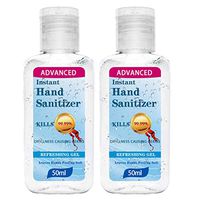 Hand Sanitizer Gel with Pump, No Rinse Hand Soap Gel Travel Size 24 Hour Hand Sanitizers Wash-Free Cleaner, 50/100ML (Transparent, 100ML)