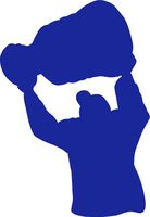 hBARSCI Hockey Champion Vinyl Decal - 5 Inches - for Cars, Trucks, Windows, Laptops, Tablets, Outdoor-Grade 2.5mil Thick Vinyl - Cobalt Blue