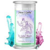 ♒ Aquarius | Zodiac Star Signs Jewelry Candle 21oz | Surprise Prize Valued at $15 - $7,500 Inside | Choose From 30+ Scents | Birthday Cake | Earrings