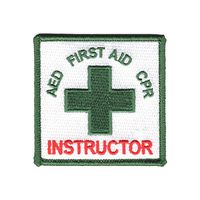 First Aid AED CPR Instructor 100% Embroidered Patch Workplace Health & Safety - F 152