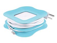Quirky PowerCurl - 85w Clip-On Cord Wrap for Apple and Magsafe Power Adapter Blue
