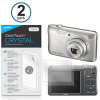 Nikon Coolpix S3700 Screen Protector, BoxWave [ClearTouch Crystal (2-Pack)] HD Film Skin - Shields From Scratches for Nikon Coolpix S3700, S3600, S3300
