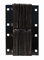 Durable Corporation Standard Rubber Dock Bumper, Rectangular, Laminated, Vertical Mount, 8 Holes, 13" Length, 20" Width, 4-1/2" Depth, 11" Center to Center Hole