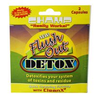 CHAMP FLUSH OUT DETOX CLEANSING CAPS UNFLAVORED FLAVOR 2 CAPSULES