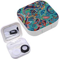 Portable Contact Lens Case Box Travel Kit Mirror + Bottle + Tweezers Container Holder [ Based On Traditional ]