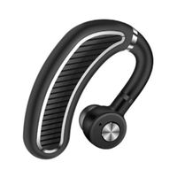 Wireless Bluetooth V4.1 Sweat-Proof Waterproof Headset Stereo HiFi Surround Headphone Earphone Handsfree Sports Ear Wrap (Black Silver)