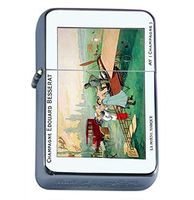 Champagne France Airplane 1910 Oil Lighter D-321