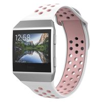 UMTELE Compatible with Fitbit Ionic Bands,Soft Silicone Band Breathable Two-Toned Wristband Replacement Strap Accessory for Men and Women