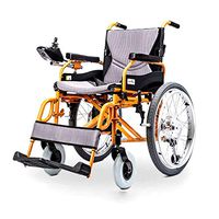 LMEIL Remote Control Electric Wheelchair Motorized Fold Foldable Power Wheel Chair, Lightweight Folding Carry Electric Wheelchair for Older Persons with Disabilities