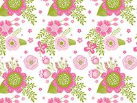 Chalkboard Flowers Print Design Gift Grade Tissue Paper Sheets - 15" x 20" Choose Package Amount (48)