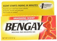 Bengay Vanishing Scent Pain Relieving Gel, 36 Count