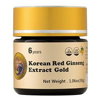GeumHong Korean Red Ginseng Extract Gold - Very HIGH Potency 6-Year Grown 100% Red Ginseng Extract - Enhance Immunity, Mental Performance, Stamina & Energy, Men & Women - 30 Gram