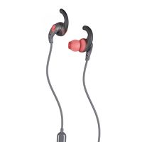 Skullcandy Set in-Ear Wired Earbuds Microphone, Sweat Water Resistant, Secure Fit, Noise Isolating, Call Track Control, Black/Red