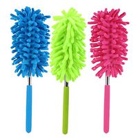 CIDEROS 3 Pack Telescoping Pole Extendable Washable Dusters Bendable Microfiber Duster for Home Furniture Accessory Air Conditioning TV and Else Office Cleaning Computer