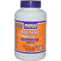 NOW Foods Red Yeast Rice 600 mg. - 240 Vegetarian Capsules