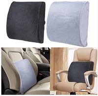 Best to Buy® Memory Foam Lumbar Support, Premium Deluxe Lumbar Support Cushion,for Home, Office Or Car Seat Cushion (White)