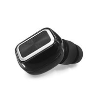 uxcell Universal Car Silver Tone Black Mini Invisible Earbuds Wireless bluetooth Headphone 5 Hours Talk Time In-ear MP3 Player Smartphones w Mic