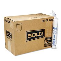 SOLO Cup Company 404CT White Paper Water Cups 4oz 100/Bag 50 Bags/Carton