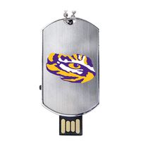 LSU Tigers Flash Tag USB Drive 8GB
