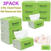 ZNU 3-Ply Paper Towels, 3 Pack Soft Facial Tissues Kitchen Household Toilet Paper