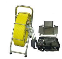 Fiberglass cable pipe inspection sewer camera robot for pipe diameter 50-600 mm