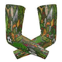 ZZKKO Soccer Ball Cooling Arm Sleeves Cover Uv Sun Protection for Men Women Running Golf Cycling Arm Warmer Sleeves 1 Pair